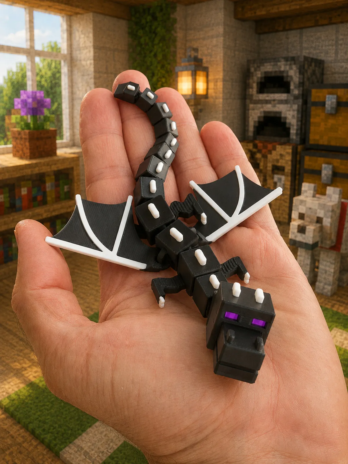 Articulated Ender Dragon - Print In Place view 2