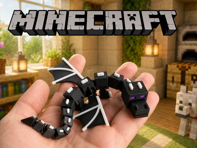 Articulated Ender Dragon - Print In Place