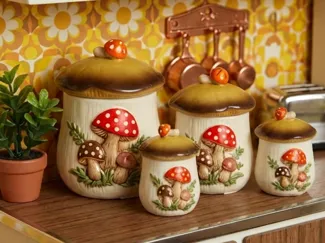 Merry Mushroom Canisters