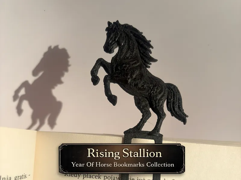 01. Year Of Horse Bookmarks - Rising Stallion