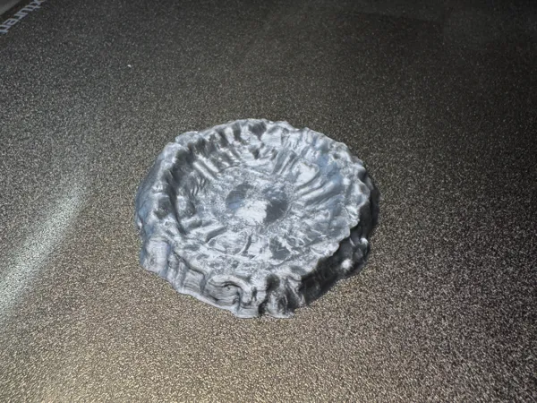 Cratère d'astéroïde pour décor de jeu