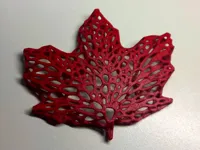 Feuille d'érable Voronoï gonflée — photo 2