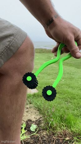 Massage Wand with Dual TPU Rollers