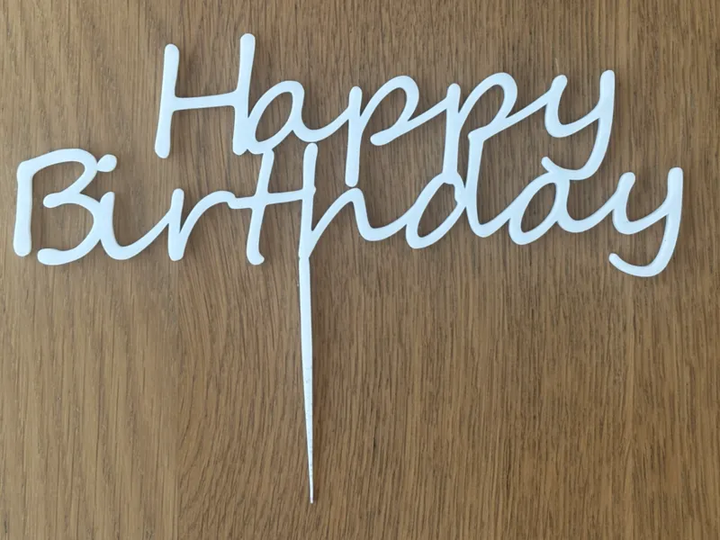 Happy Birthday Cake Topper
