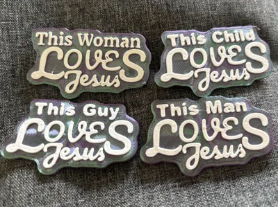 Religious This Woman/Man/Child Loves Jesus