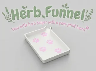 Herb Funnel and Scoop with Cute design 