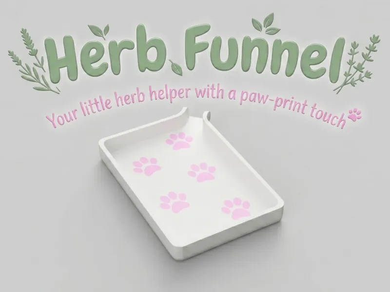 Herb Funnel and Scoop with Cute design 