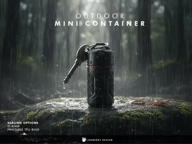 Robust Mini Outdoor Container - for Key Chain