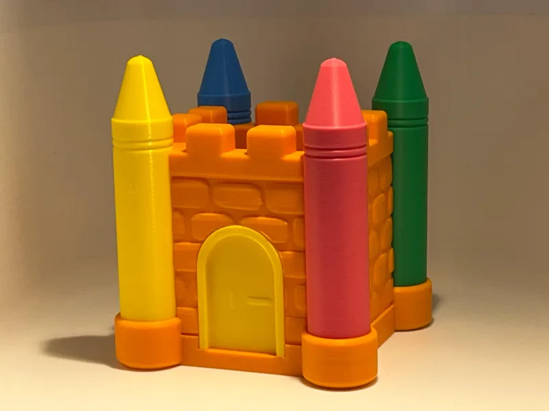 Castle Crayon Holder