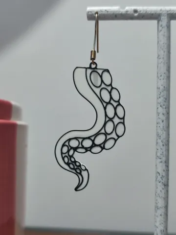 Pendientes: Aretes Tentáculo Marino — vista de referencia 2