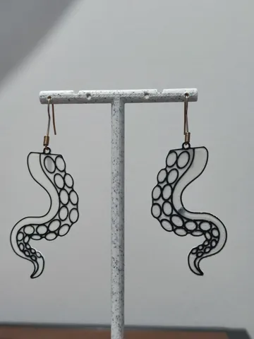 Pendientes: Aretes Tentáculo Marino — vista de referencia 4