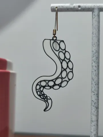 Pendientes: Aretes Tentáculo Marino — vista de referencia 5