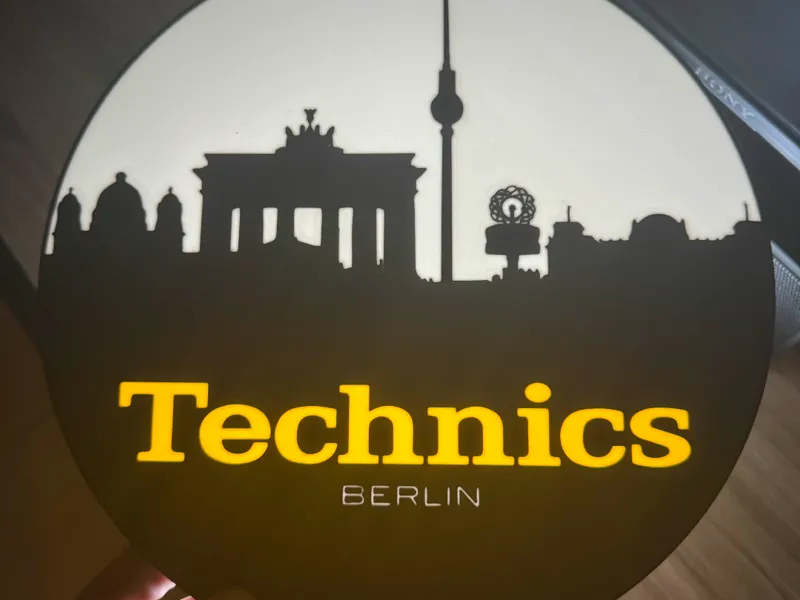 Technics Berlin Retro Lightbox DJ,Vinyl,Music