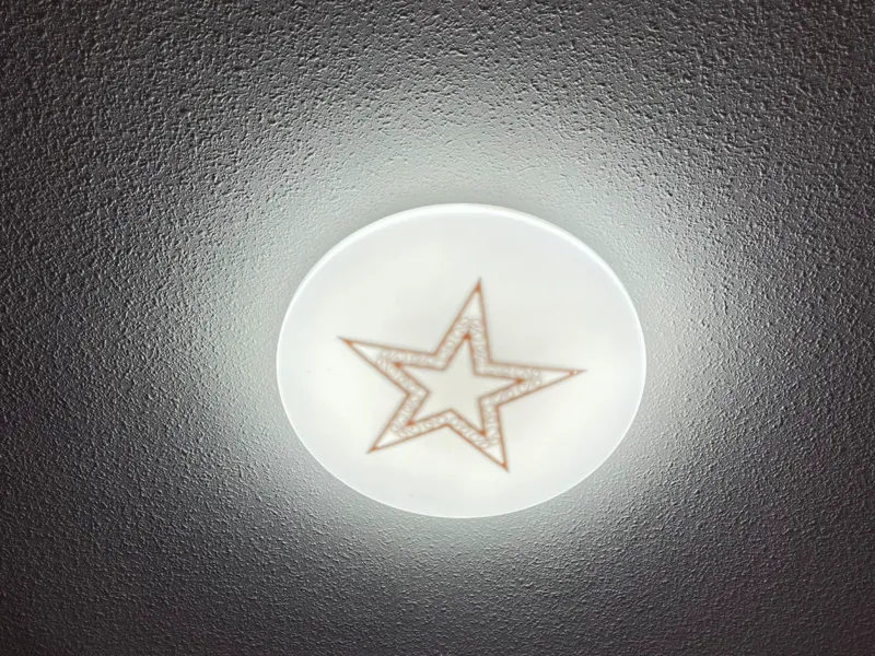 LAMPARA CON ESTRELLA DE NAVIDAD