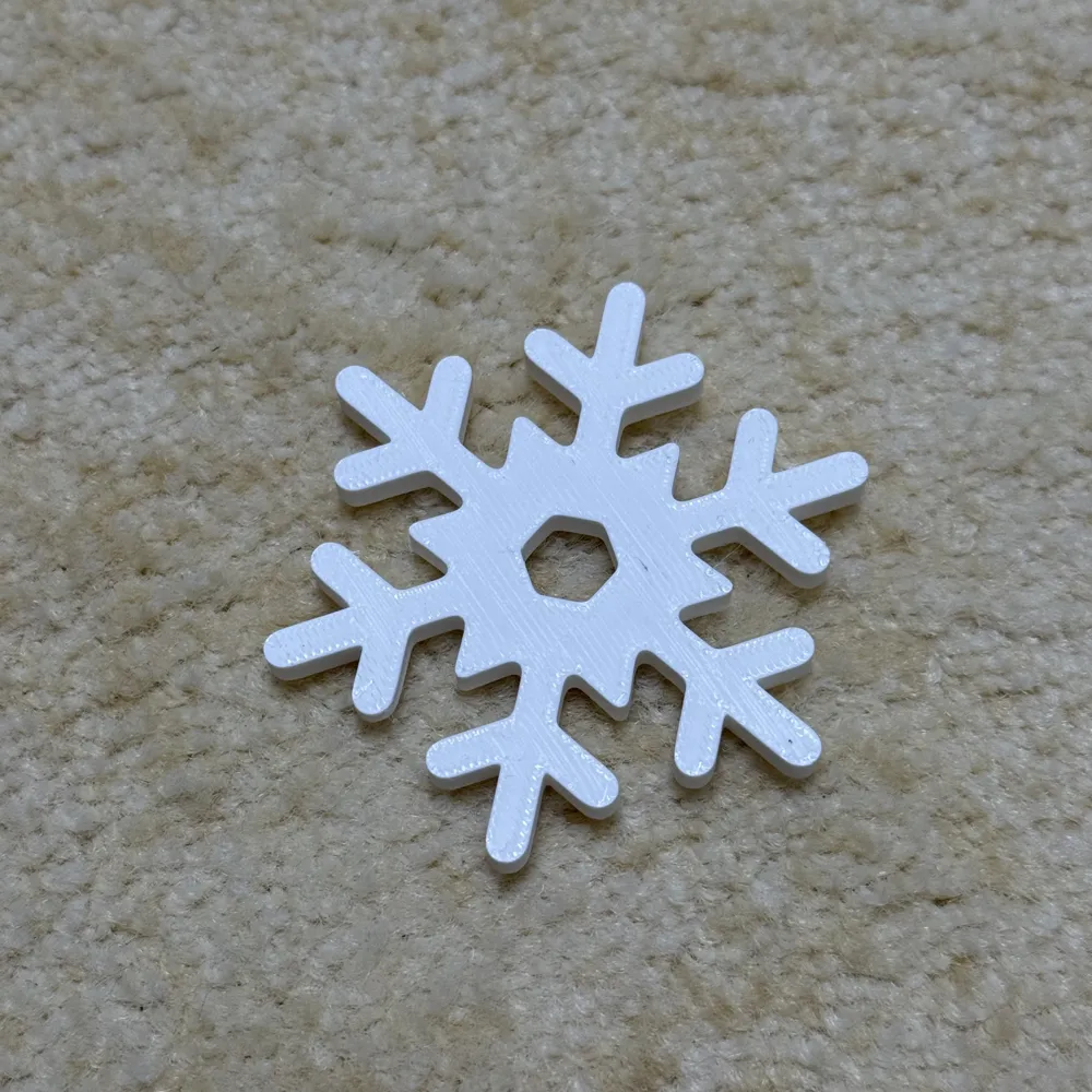 Simple snowflake V2 - Free 3D Print Model - MakerWorld