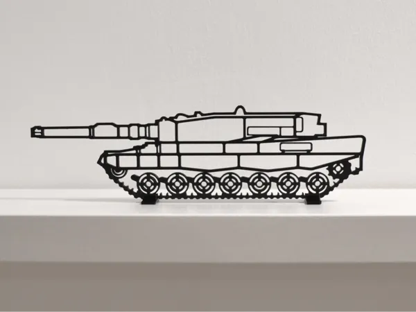 Décoration murale char Leopard 2