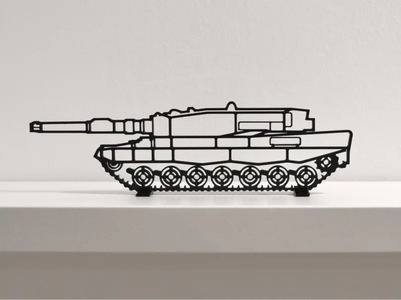 Leopard 2 Army Tank Military Wall Decor Piece