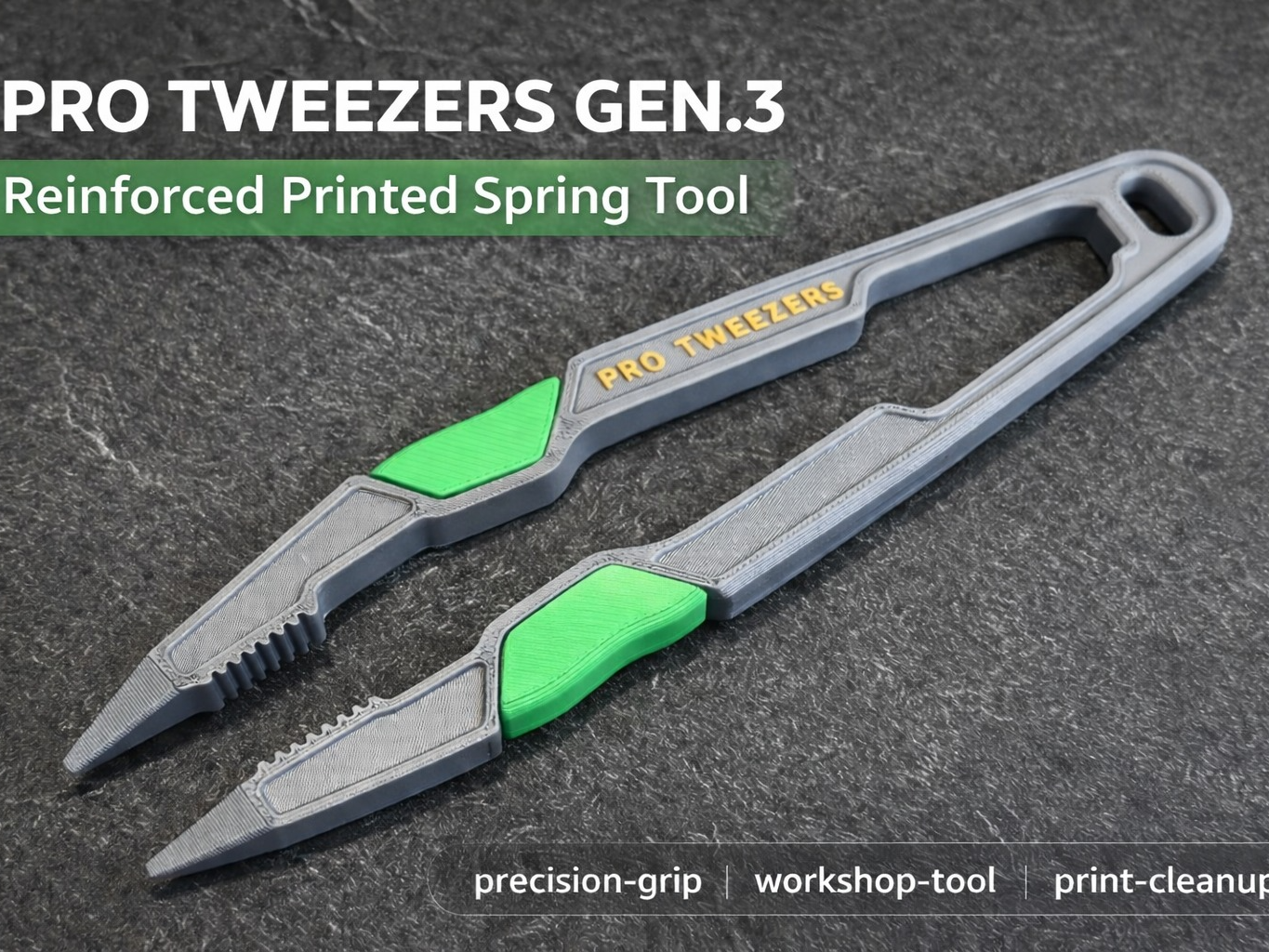 Pro Tweezers – Reinforced Spring Grip Tool