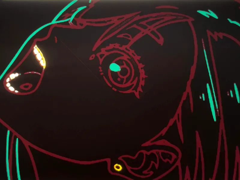 Dan da Dan - Momo Ayase Backlit Lineart