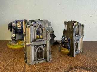 Gothic destroyed buildings.