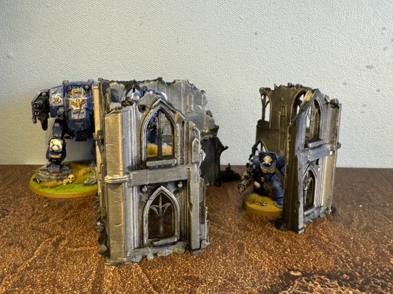 Gothic destroyed buildings.