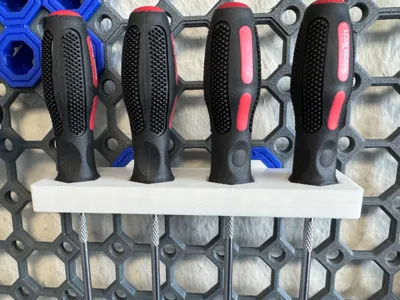 Multiboard Screwdriver holder for 4 Screwdrivers