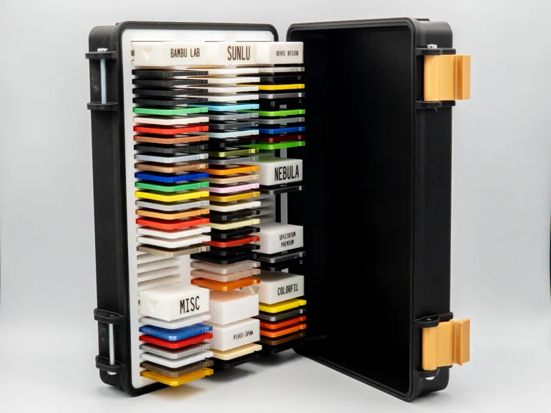 Modular Filament Swatches System + Parametric Box