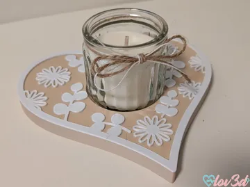 Accesorio de iluminación decorativa: Floral Heart Candle Holder Mini Jars (54mm/HÖKGÖK) — vista de referencia 4