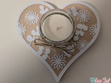 Accesorio de iluminación decorativa: Floral Heart Candle Holder Mini Jars (54mm/HÖKGÖK) — vista de referencia 5