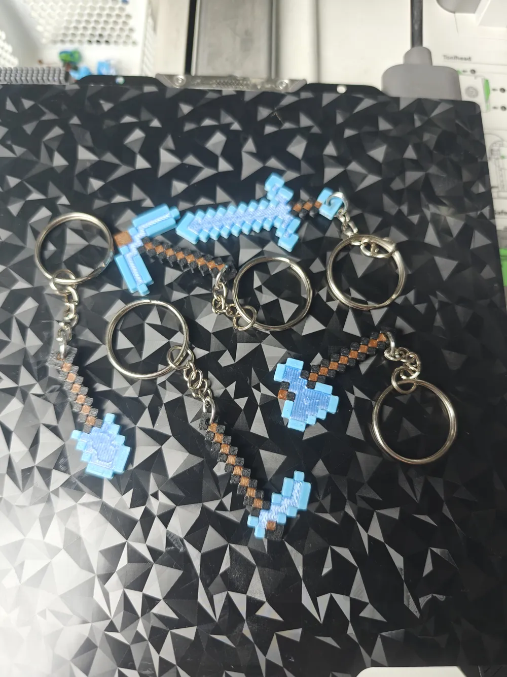 Minecraft Tools Keychains by Tobkar_ - MakerWorld