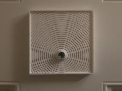 Square Peephole Plate - 96x96x10 w/ 12.7mm hole