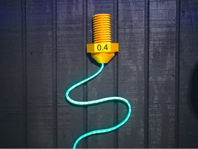 Light up Nozzle decoration