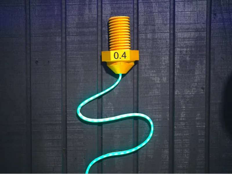 Light up Nozzle decoration
