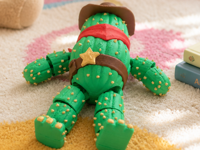 Cactus Cowboy Flexi - Articulated Western Toy