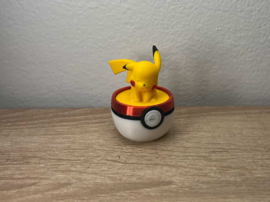 Cozy Sleepy Pikachu Figure & Pokéball Base