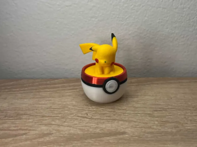 Cozy Sleepy Pikachu Figure & Pokéball Base