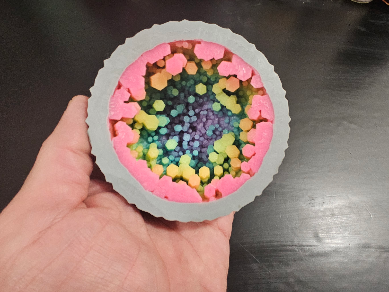 Half cut high detail geode 2. Tactile toy