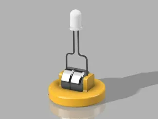 5mm LED Stand with LR44 Cell