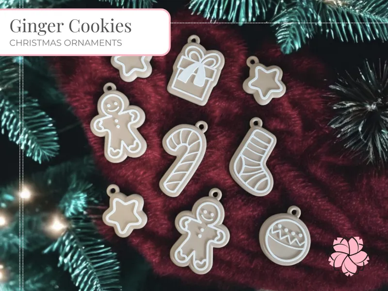 Ginger Cookies – Christmas Ornaments