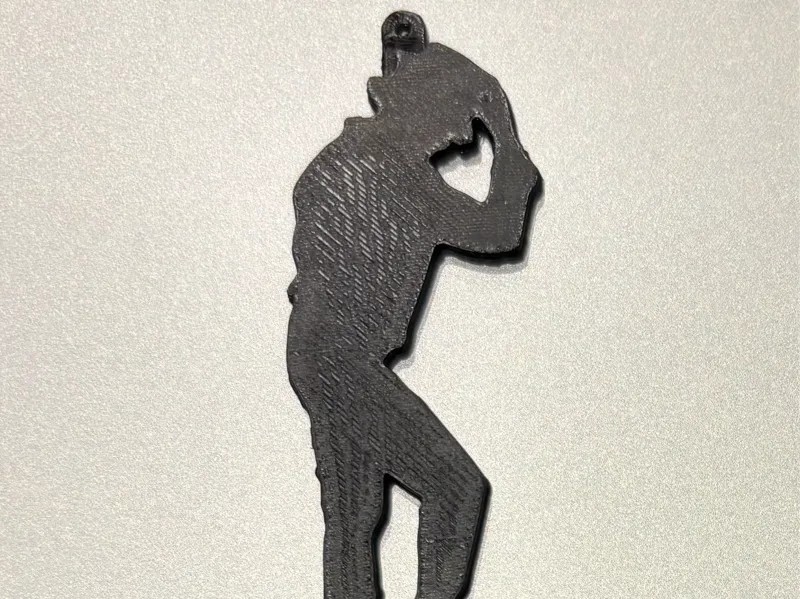 Michael Jackson Standard Keychain Moonwalk Style