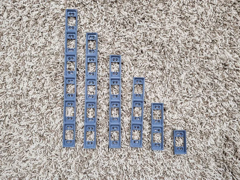 Gridfinity baseplate Halfgrid + L Shape lowprofile