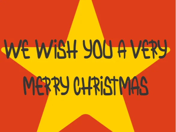 We wish a very merry Christmas |Spinning Ornament 