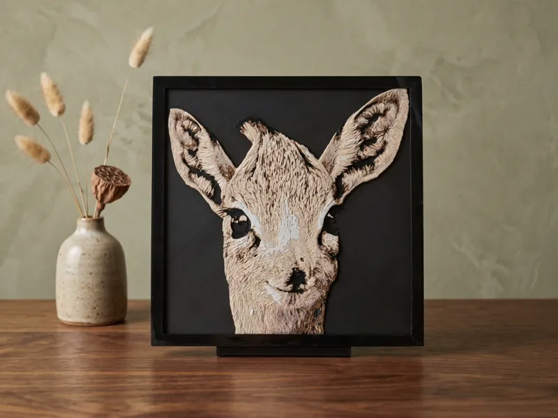 Smiley Deer - Hueforge 
