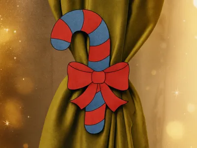 Curtain hook ornament