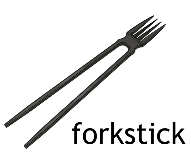forkstick: a chopstick and fork fusion