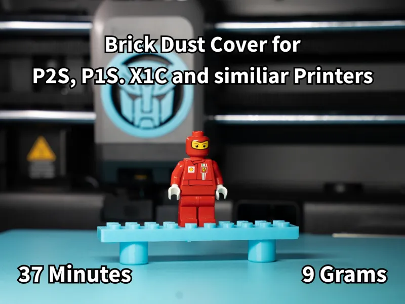 Minifigure Brick Dust Cover for P1S, P1s & X1C