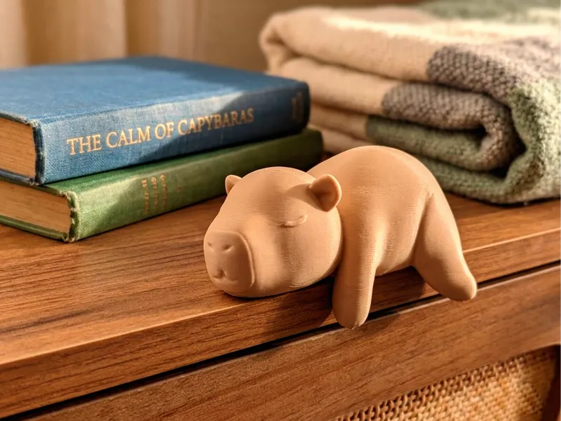 Chill Sleeping Capybara - Desk & Edge Versions