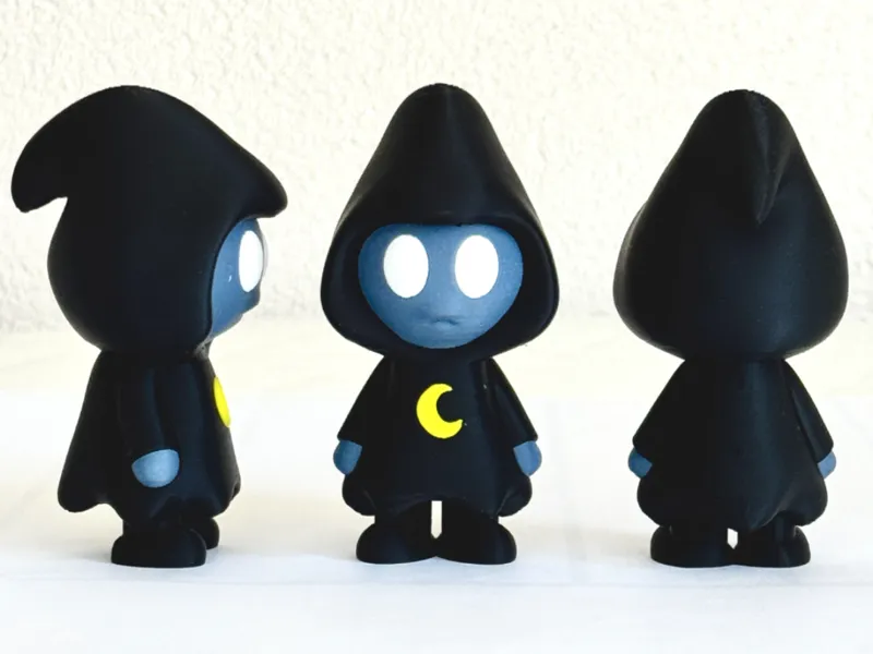 Mooni – Cute Hooded Figure with Crescent Moon