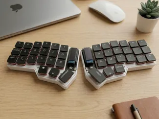 Corne Choc Wireless big battery Case by Catlove