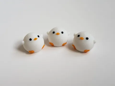 Ducky Bun Fidget Keychain (Dim Sum) view 2